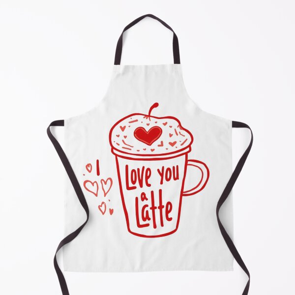 Item preview, I Love You a Latte designed and sold by RisingWolfStudio.