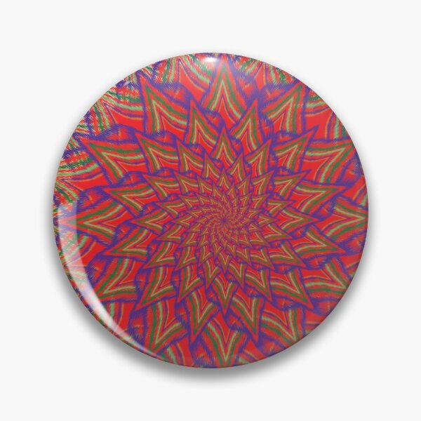 Item preview, Radiant Crimson Star Mandala designed and sold by OIL Pattern Design .