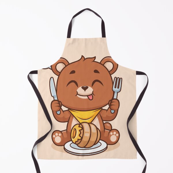 Item preview, Cute Bear Eating Honeycomb – Cartoon Vector Icon Illustration (Animal & Food Theme) designed and sold by hjian8219.