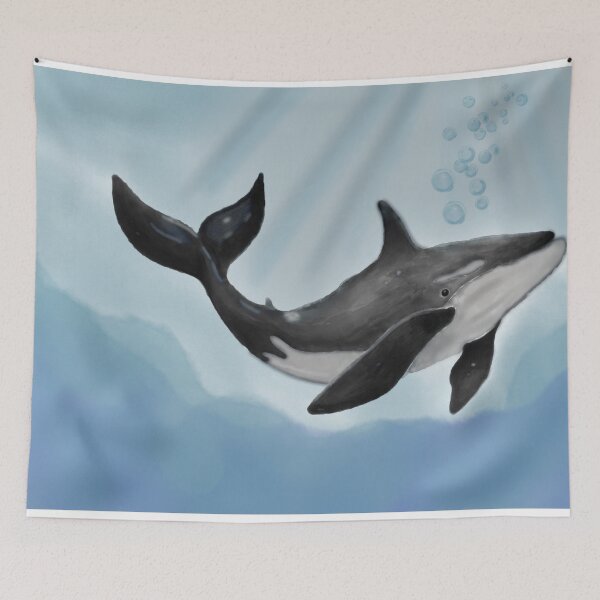 Item preview, Whale swimming  designed and sold by MirelaBadea.