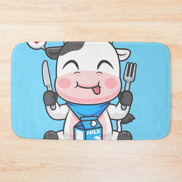 Item preview, Cute Cow Drinking Milk – Cartoon Vector Icon Illustration (Animal & Drink Theme) designed and sold by hjian8219.