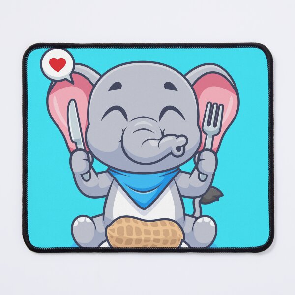 Item preview, Cute Elephant Eating Peanut – Cartoon Vector Icon Illustration (Animal & Food Theme) designed and sold by hjian8219.