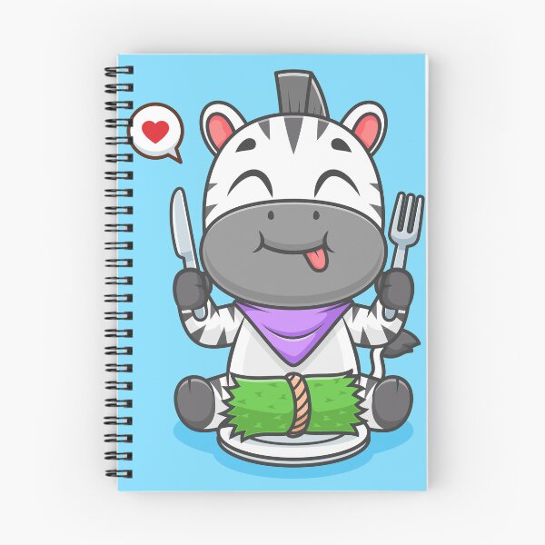 Item preview, Cute Zebra Eating Grass – Cartoon Vector Icon Illustration (Animal & Nature Theme) designed and sold by hjian8219.