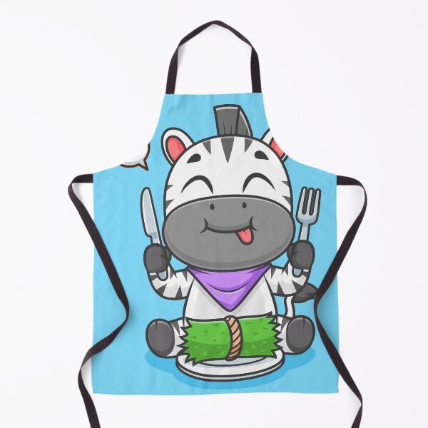 Item preview, Cute Zebra Eating Grass – Cartoon Vector Icon Illustration (Animal & Nature Theme) designed and sold by hjian8219.