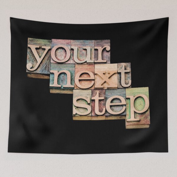 Item preview, Vintage Wood Type Your Next Step designed and sold by Khadigadesings.