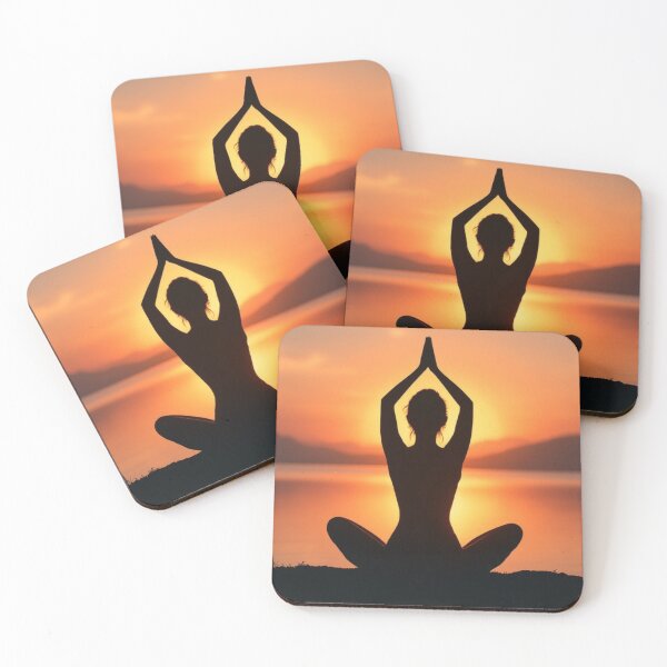Item preview, Sunrise Yoga - Golden Mindfulness Design designed and sold by Sinfulchicken.