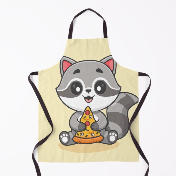 Item preview, Cute Raccoon Eating Pizza – Cartoon Vector Icon Illustration (Animal & Food Theme) designed and sold by hjian8219.