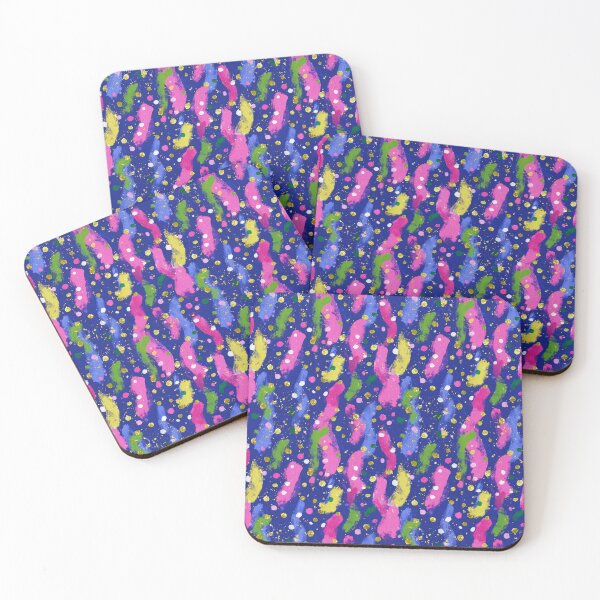 Item preview, Midnight Glitter Confetti Brushstroke Pattern designed and sold by bubblegoth.
