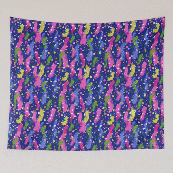 Item preview, Midnight Glitter Confetti Brushstroke Pattern designed and sold by bubblegoth.