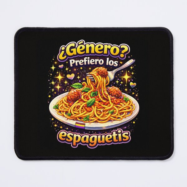 Item preview, "Gender? I Prefer Spaghetti - funny Queer Foodie Humor" designed and sold by rainbowgremlin.