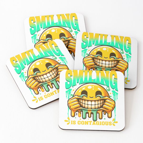 Item preview, Smiling Is Contagious – Positive Quote T-Shirt designed and sold by GeauxTeesNow.