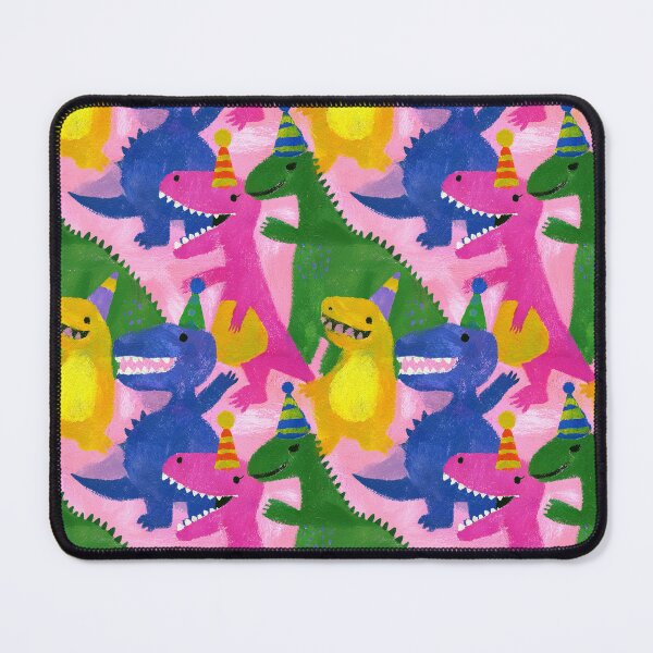 Item preview, Party Hat Dinosaurs Birthday Bash Pattern designed and sold by bubblegoth.