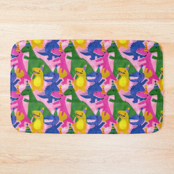 Item preview, Party Hat Dinosaurs Birthday Bash Pattern designed and sold by bubblegoth.