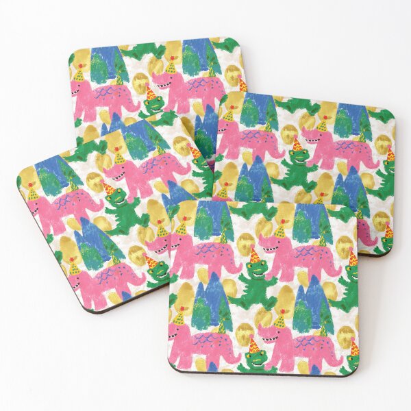 Item preview, Dinosaur Birthday Party Animal Parade Pattern designed and sold by bubblegoth.