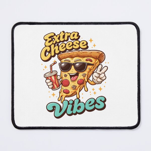 Item preview, Extra Cheese Vibes - Retro Pizza Slice Graphic Tee, Fun and Playful T-shirt designed and sold by Art Italiano.