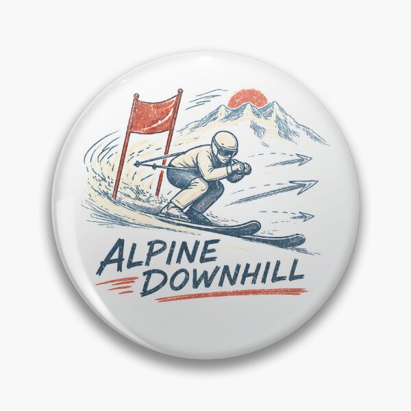 Item preview, Vintage Alpine Downhill 2026 - World Class Winter Sports Retro 90s Style designed and sold by Tee Nook.