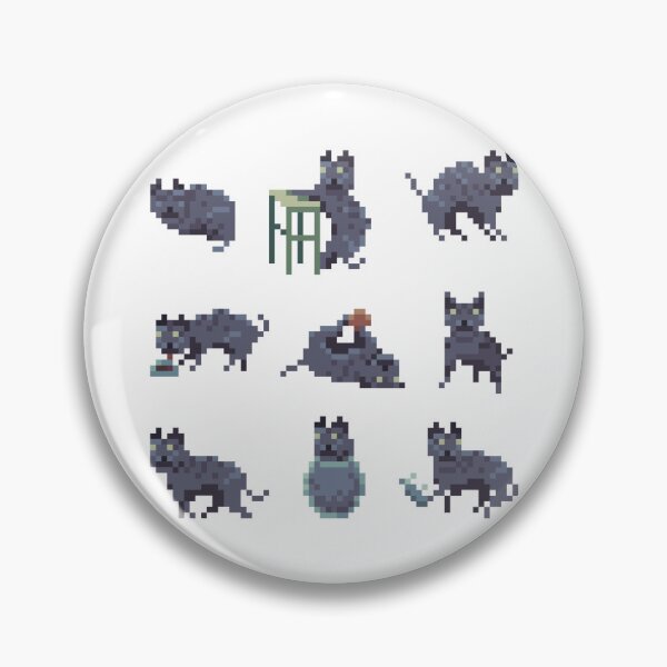 Item preview, Cats full pixelart pattern  designed and sold by PixelMilkyWay.