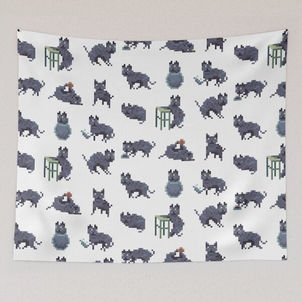 Item preview, Cats full pixelart pattern  designed and sold by PixelMilkyWay.