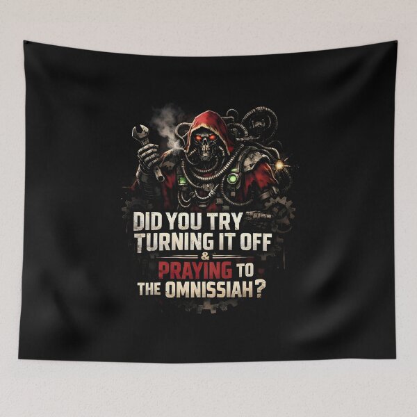 Item preview, sticker turning it off and pray designed and sold by Lordhellraiser.