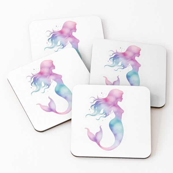 Item preview, Galaxy Mermaid Watercolor - Mystical Ocean Fantasy Art designed and sold by Sinfulchicken.