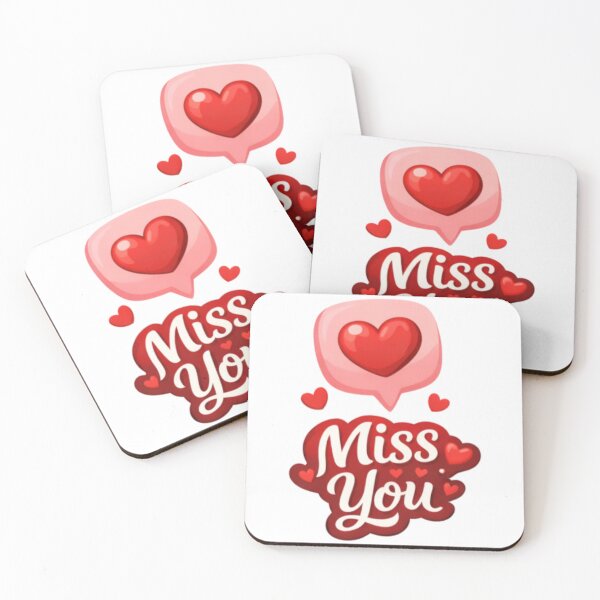 Item preview, Miss You Romantic Love Message designed and sold by TrendlyStudio.