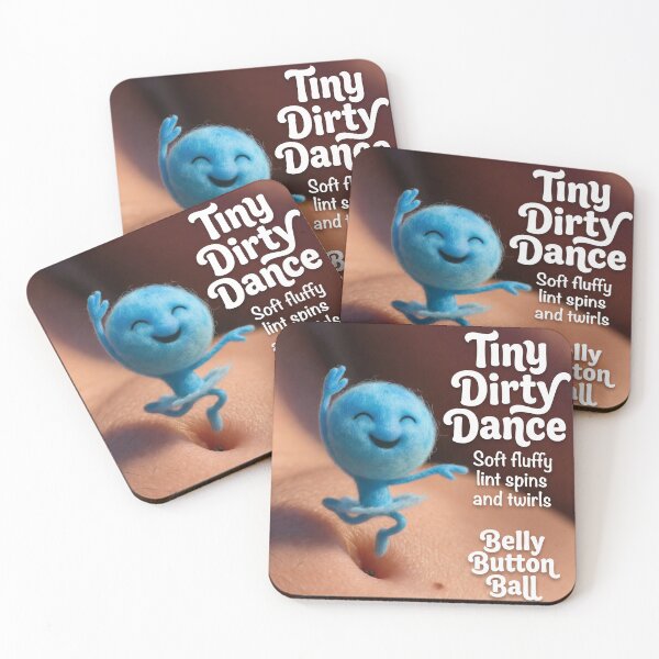 Item preview, Tiny Dirty Dance - Funny Belly Button Fluff Poem designed and sold by Rhyme & Rag.