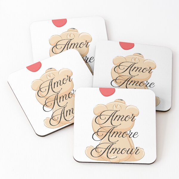 Item preview, Love Teddy Bear Shirt – Amor Amor Amor Cute Valentine Design designed and sold by Artinkcreative.