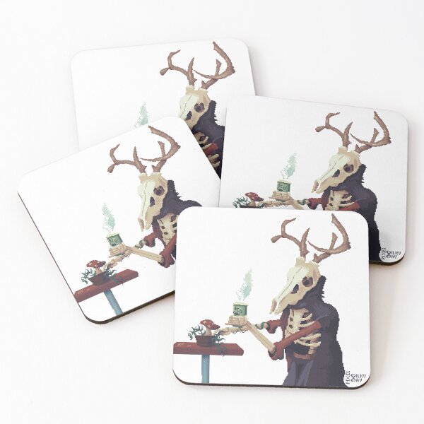 Item preview, Leshy in cafe - clear background  designed and sold by PixelMilkyWay.