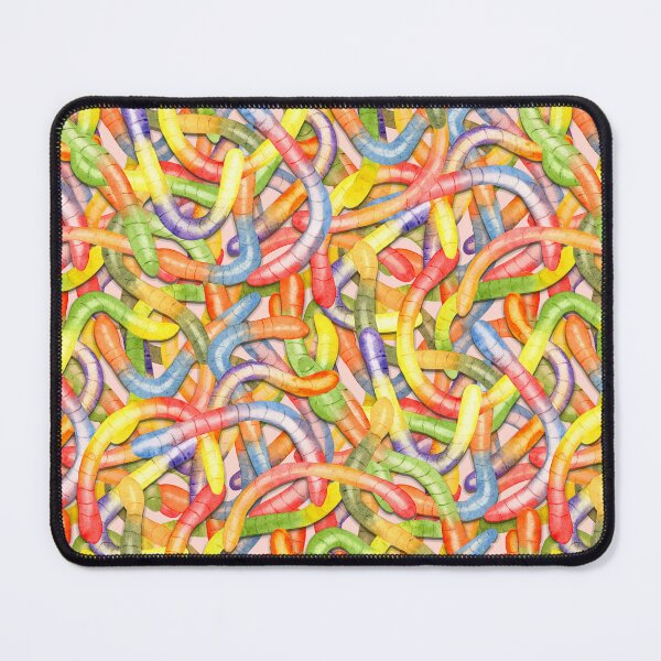 Item preview, Fun Gummy Snakes in Watercolor Pattern designed and sold by andrebalest.art.