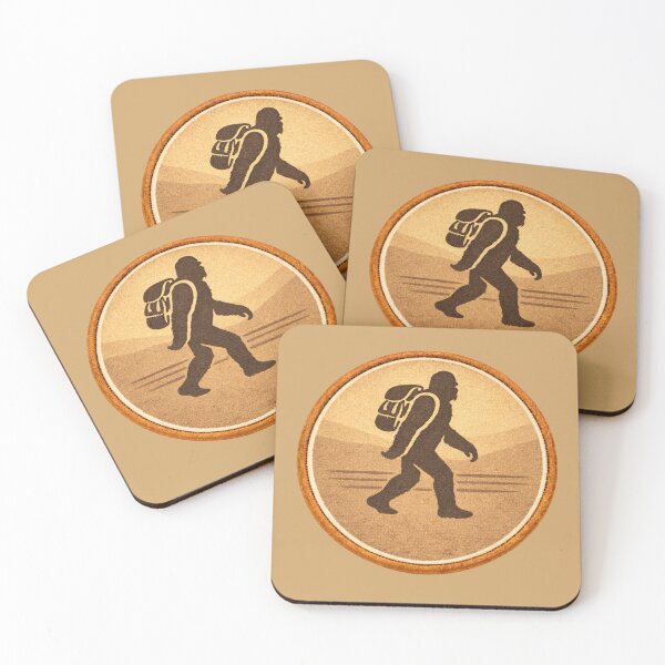 Item preview, Bigfoot Silhouette Field Emblem | Rustic Outdoor Design designed and sold by Squatch-Camp.