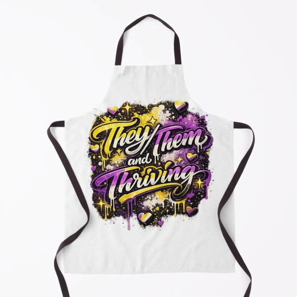Item preview, Copy of "They/Them & Thriving: Non-Binary Pride Art" designed and sold by rainbowgremlin.
