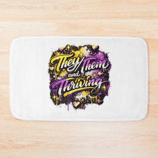 Item preview, Copy of  "They/Them & Thriving: Non-Binary Pride Art" designed and sold by rainbowgremlin.