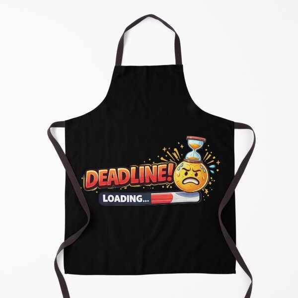 Item preview, Deadline Loading - Stressful Deadline Emoticon Graphic Tee, Funny Work Shirt designed and sold by Art Italiano.