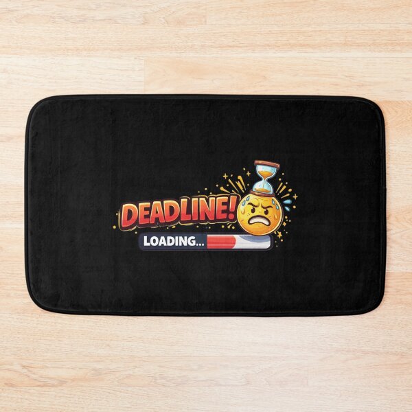 Item preview, Deadline Loading - Stressful Deadline Emoticon Graphic Tee, Funny Work Shirt designed and sold by Art Italiano.