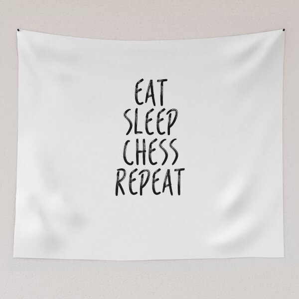 Item preview, Eat Sleep Chess Repeat V4 designed and sold by TeeTimeGuys.