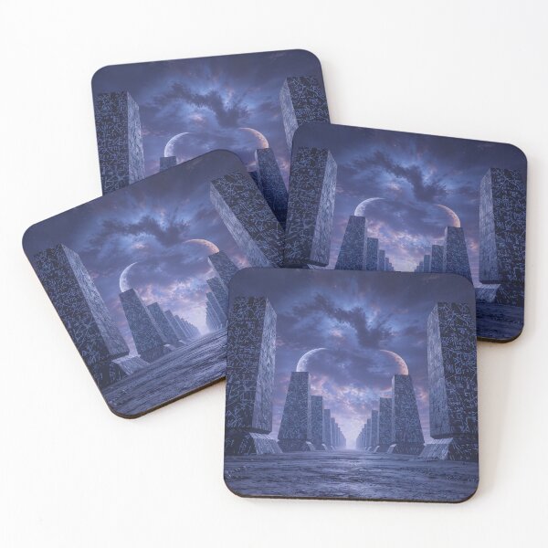 Item preview, Path of the Celestial Ancients: Twin Moons & Glowing Runes designed and sold by KYOFRAME.