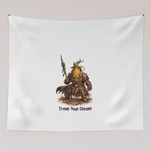 Item preview, Corn Spearman – Stand Your Ground | Warrior Vegetables designed and sold by DigiWoosh.