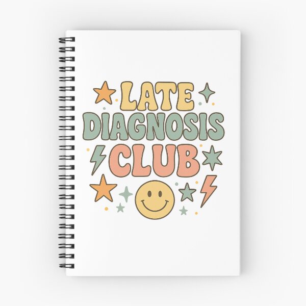 Item preview, Late Diagnosis Club - Retro ADHD Autism Neurodivergent Community designed and sold by Sinfulchicken.