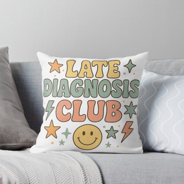 Item preview, Late Diagnosis Club - Retro ADHD Autism Neurodivergent Community designed and sold by Sinfulchicken.