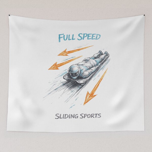 Item preview, Vintage Skeleton Racing 2026 - Full Speed Sliding Sports Retro Style designed and sold by Tee Nook.
