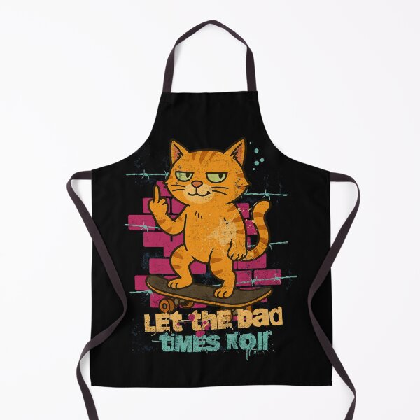 Item preview, Punk Skate Cat - Let Bad Times Roll designed and sold by Nacho Average Designs.