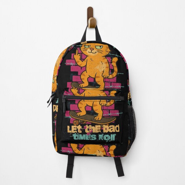 Item preview, Punk Skate Cat - Let Bad Times Roll designed and sold by Nacho Average Designs.