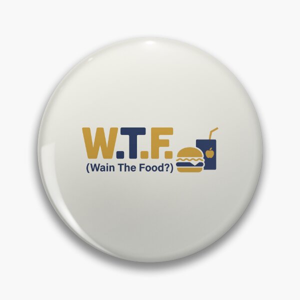 Item preview, WTF Wain The Food - Funny Arab Foodie Pun Sticker designed and sold by minki-graphics.
