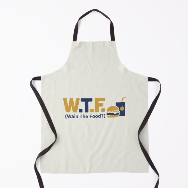 Item preview, WTF Wain The Food - Funny Arab Foodie Pun Sticker designed and sold by minki-graphics.