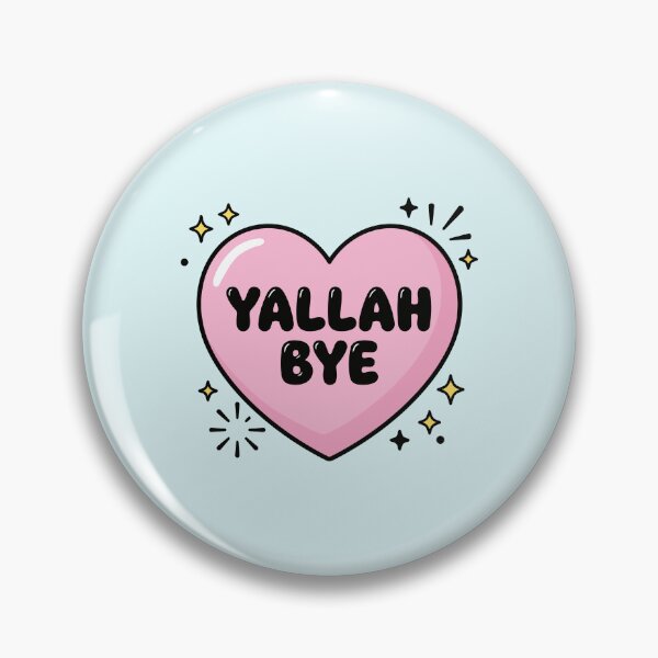 Item preview, Yallah Bye - Sassy Pink Heart Sticker designed and sold by minki-graphics.