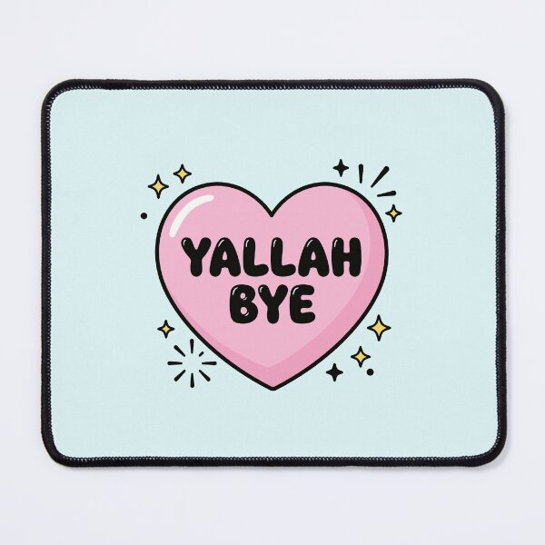Item preview, Yallah Bye - Sassy Pink Heart Sticker designed and sold by minki-graphics.