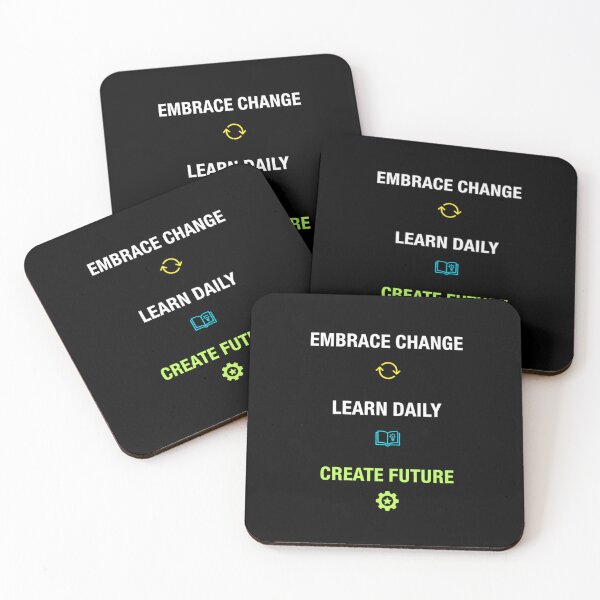 Item preview, Embrace Change Create Future Motivational Aesthetic designed and sold by BlissHalo.