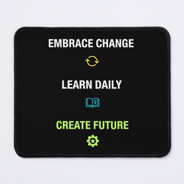 Item preview, Embrace Change Create Future Motivational Aesthetic designed and sold by BlissHalo.