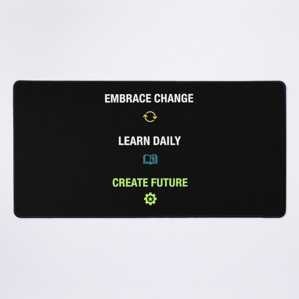 Item preview, Embrace Change Create Future Motivational Aesthetic designed and sold by BlissHalo.