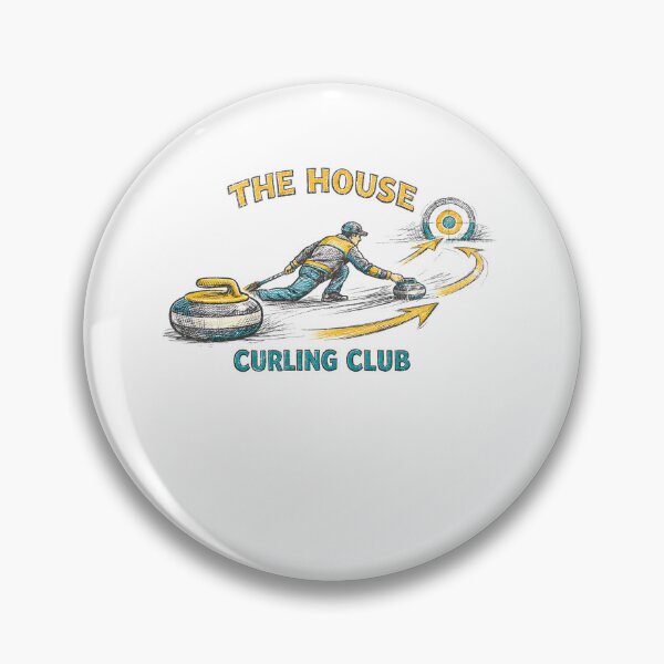 Item preview, Vintage Curling Club 2026 - The House Retro Winter Sports designed and sold by Tee Nook.